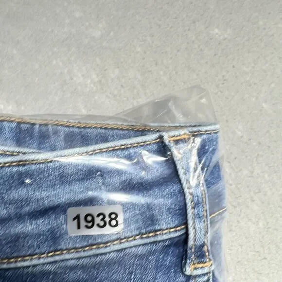 Free People We The Free Skinny Jeans Size 29 Medium Wash Retro 80s Y2K - Picture 12 of 12